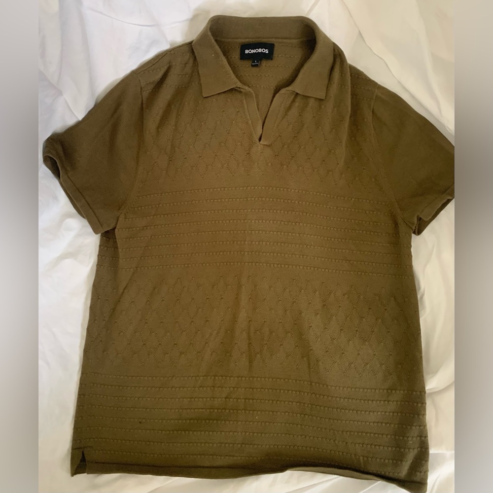 Bonobos Hudson sweater olive green Large